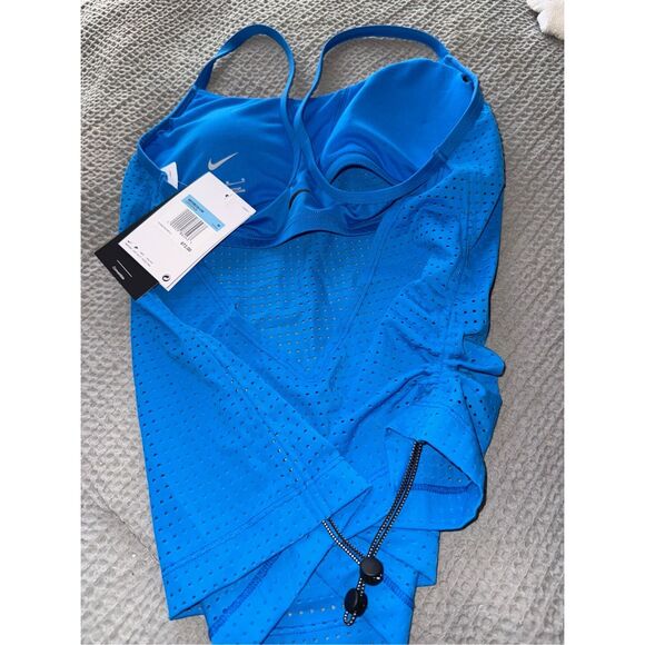 NWT-Nike Swim Essentials Women's Layered Tankini- size Medium 💙 Photo Blue - Picture 8 of 16